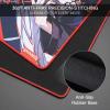 imageRedragon EISA P047L Anime Gaming Mouse Pad  Smooth Lycra Surface AntiSlip Rubber Base SpillResistant Durable 5mm Thick Design 35 x 16 inches BlackBlack