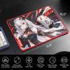 imageRedragon EISA P047L Anime Gaming Mouse Pad  Smooth Lycra Surface AntiSlip Rubber Base SpillResistant Durable 5mm Thick Design 35 x 16 inches BlackBlack