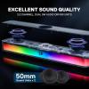 imageRedragon GS515 RGB Desktop Soundbar 20 Channel Stereo Computer Speakers for Desktop with Bluetooth 53 USBCUSB Powered Black