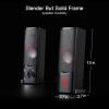 imageRedragon GS520 RGB Desktop Speakers 20 Channel PC Computer Stereo Speaker with 6 Colorful LED Modes Enhanced Sound and EasyAccess Volume Control USB Powered w 35mm CableBlack GS550