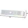 imageRedragon GS560 RGB Desktop Soundbar 20 Channel Computer Speaker with Dynamic Lighting Bar AudioLight SyncDisplay TouchControl Backlit with Volume Knob USB Powered w 35mm Cable BlackWhite