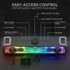 imageRedragon GS817 RGB Desktop Soundbar 20 Channel Stereo Speakers for Desktop wMassive 30W Max Power TouchControl Bluetooth 53 ampamp 35mm AUX Inputs Black