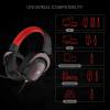 imageRedragon H510 PRO 3Mode RGB Gaming Headset  71 Surround Sound  53MM Audio Drivers in Memory Foam Ear Pads wDurable Fabric Cover Multi Platforms Headphone  USB Powered for PCPS4NSBlack H510
