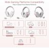 imageRedragon H510 PRO 3Mode RGB Gaming Headset  71 Surround Sound  53MM Audio Drivers in Memory Foam Ear Pads wDurable Fabric Cover Multi Platforms Headphone  USB Powered for PCPS4NSWhite H510