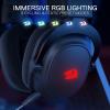 imageRedragon H510 PRO 3Mode RGB Gaming Headset  71 Surround Sound  53MM Audio Drivers in Memory Foam Ear Pads wDurable Fabric Cover Multi Platforms Headphone  USB Powered for PCPS4NSBlack Wireless H510 PRO
