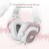 imageRedragon H510 PRO 3Mode RGB Gaming Headset  71 Surround Sound  53MM Audio Drivers in Memory Foam Ear Pads wDurable Fabric Cover Multi Platforms Headphone  USB Powered for PCPS4NSWhite H510