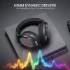 imageRedragon H858 3Mode Wireless Gaming Headset 71 Surround Sound 53 mm Drivers Memory Foam Ear Pads Detachable Noisecanceling Microphone OverEar Headphones Works for Mobile PCPS5NSBlack