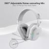 imageRedragon H868 3Mode Wireless RGB Gaming Headset 71 Surround Sound 40 mm Drivers Leather Foam Ear Pads Noisecanceling Microphone OverEar Headphones Works for Mobile PCPS5XBOXNSWhite