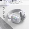 imageRedragon H868 3Mode Wireless RGB Gaming Headset 71 Surround Sound 40 mm Drivers Leather Foam Ear Pads Noisecanceling Microphone OverEar Headphones Works for Mobile PCPS5XBOXNSWhite
