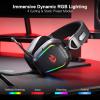imageRedragon H868 3Mode Wireless RGB Gaming Headset 71 Surround Sound 40 mm Drivers Leather Foam Ear Pads Noisecanceling Microphone OverEar Headphones Works for Mobile PCPS5XBOXNSBlack