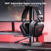 imageRedragon H868 3Mode Wireless RGB Gaming Headset 71 Surround Sound 40 mm Drivers Leather Foam Ear Pads Noisecanceling Microphone OverEar Headphones Works for Mobile PCPS5XBOXNSBlack