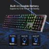 imageRedragon K556 PRO Upgraded Wireless RGB Gaming Keyboard BT24Ghz TriMode Aluminum Mechanical Keyboard wNoLag Connection HotSwap Linear Quiet Red SwitchBlack PRO