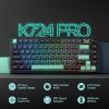 imageRedragon K673 MAX 75 Wireless Gasket RGB Gaming Keyboard 3Modes 81 Keys PBT Compact Mechanical Keyboard wHotSwap Socket Dedicated Knob Control ampamp 5Layer Noise Dampening Custom Linear SwitchDark Jade