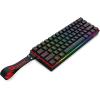 imageRedragon K683 Rapid Trigger HE Gaming Keyboard 60 61 Keys Wired Mechanical Keyboard wHyperFast Actuation Dedicated Hall Effect Magnetic Switch Actuation Point Adjustable 8K Hz Polling RateBlack  Strap HE Version