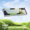 imageRedragon K686 PRO 98 Keys Wireless Gasket RGB Gaming Keyboard 3Mode PBT Mechanical Keyboard wHotSwap Socket Dedicated Knob Control ampamp 5Layer Noise Dampening Custom Linear SwitchGreenFlash Genji