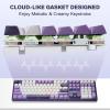 imageRedragon K689 Wired Gasket RGB Gaming Keyboard 108 Keys Mechanical Keyboard wExtra 4 Hotkeys Upgraded Hotswappable Socket 3Layer Noise Dampening Mixed Color Keycaps Custom Linear SwitchCharming Purple