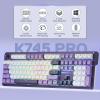 imageRedragon K689 Wired Gasket RGB Gaming Keyboard 108 Keys Mechanical Keyboard wExtra 4 Hotkeys Upgraded Hotswappable Socket 3Layer Noise Dampening Mixed Color Keycaps Custom Linear SwitchCharming Purple