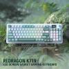 imageRedragon K719 PRO Wireless Gasket Gaming Keyboard wHype Screen ampamp Knob 95 Keys Mechanical Keyboard EasyControl 114 TFT Info Display 5Layer Noise Dampening Custom Linear Switch Anime EditionJade Cloud