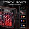 imageRedragon K719 PRO Wireless Gasket Gaming Keyboard wHype Screen ampamp Knob 95 Keys Mechanical Keyboard EasyControl 114 TFT Info Display 5Layer Noise Dampening Custom Linear Switch Anime EditionEmber Queen