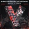 imageRedragon K719 PRO Wireless Gasket Gaming Keyboard wHype Screen ampamp Knob 95 Keys Mechanical Keyboard EasyControl 114 TFT Info Display 5Layer Noise Dampening Custom Linear Switch Anime EditionEmber Queen