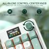imageRedragon K719 PRO Wireless Gasket Gaming Keyboard wHype Screen ampamp Knob 95 Keys Mechanical Keyboard EasyControl 114 TFT Info Display 5Layer Noise Dampening Custom Linear Switch Anime EditionJade Cloud