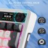 imageRedragon K719 PRO Wireless Gasket Gaming Keyboard wHype Screen ampamp Knob 95 Keys Mechanical Keyboard EasyControl 114 TFT Info Display 5Layer Noise Dampening Custom Linear Switch Anime EditionGlacier Azure