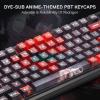 imageRedragon K719 PRO Wireless Gasket Gaming Keyboard wHype Screen ampamp Knob 95 Keys Mechanical Keyboard EasyControl 114 TFT Info Display 5Layer Noise Dampening Custom Linear Switch Anime EditionEmber Queen