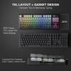imageRedragon K728 PRO 80 Wireless Gasket Gaming Keyboard 3Mode 87 Keys TKL Mechanical Keyboard wSouthFacing LED ampamp HotSwap Socket 5Layer Noise Dampening Custom Linear Switch PBT Gradient KeycapsConcrete Jungle LCD Screen