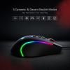 imageRedragon M612AK PRO RGB Gaming Mouse 8000 DPI WiredWireless Optical Mouse with 9 Programmable Buttons ampamp 7 Backlit Modes BT ampamp 24G Wireless Software Supports DIY Keybinds Rapid Fire ButtonBlack