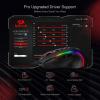 imageRedragon M612AK PRO RGB Gaming Mouse 8000 DPI WiredWireless Optical Mouse with 9 Programmable Buttons ampamp 7 Backlit Modes BT ampamp 24G Wireless Software Supports DIY Keybinds Rapid Fire ButtonBlack