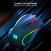 imageRedragon M612AK PRO RGB Gaming Mouse 8000 DPI WiredWireless Optical Mouse with 9 Programmable Buttons ampamp 7 Backlit Modes BT ampamp 24G Wireless Software Supports DIY Keybinds Rapid Fire ButtonBlack