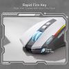 imageRedragon M612AK PRO RGB Gaming Mouse 8000 DPI WiredWireless Optical Mouse with 9 Programmable Buttons ampamp 7 Backlit Modes BT ampamp 24G Wireless Software Supports DIY Keybinds Rapid Fire ButtonGray