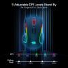 imageRedragon M612AK PRO RGB Gaming Mouse 8000 DPI WiredWireless Optical Mouse with 9 Programmable Buttons ampamp 7 Backlit Modes BT ampamp 24G Wireless Software Supports DIY Keybinds Rapid Fire ButtonBlack
