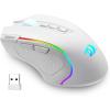 imageRedragon M612AK PRO RGB Gaming Mouse 8000 DPI WiredWireless Optical Mouse with 9 Programmable Buttons ampamp 7 Backlit Modes BT ampamp 24G Wireless Software Supports DIY Keybinds Rapid Fire ButtonWhite