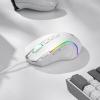 imageRedragon M612AK PRO RGB Gaming Mouse 8000 DPI WiredWireless Optical Mouse with 9 Programmable Buttons ampamp 7 Backlit Modes BT ampamp 24G Wireless Software Supports DIY Keybinds Rapid Fire ButtonWhite
