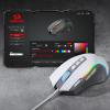 imageRedragon M612AK PRO RGB Gaming Mouse 8000 DPI WiredWireless Optical Mouse with 9 Programmable Buttons ampamp 7 Backlit Modes BT ampamp 24G Wireless Software Supports DIY Keybinds Rapid Fire ButtonGray