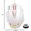 imageRedragon M913 Impact Elite Wireless Gaming Mouse 16000 DPI WiredWireless RGB Mouse with 16 Programmable Buttons 45 Hr Battery and Pro Optical Sensor 12 Side Buttons MMO MouseWhite
