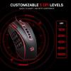 imageRedragon M913 Impact Elite Wireless Gaming Mouse 16000 DPI WiredWireless RGB Mouse with 16 Programmable Buttons 45 Hr Battery and Pro Optical Sensor 12 Side Buttons MMO MouseBlack