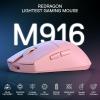 imageRedragon M916AK PRO 3Mode Anime Gaming Mouse 42G UltraLight 26K DPI Gaming Mouse wErgonomic Natural Grip Build Full Programmable Buttons Software Supports DIY Keybinds ampamp DPIPink