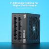 imageRedragon RGMS850W PRO 80 Gold 850 Watt Power Supply wUpgraded ATX 31 ampamp PCIe 51 Fully Modular Compact 150mm Size Smart ECO Low Noise Fan 100 Japanese Capacitors Full Mod CablesATX 31 Gold BK