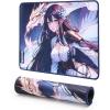 imageRedragon EISA P047L Anime Gaming Mouse Pad  Smooth Lycra Surface AntiSlip Rubber Base SpillResistant Durable 5mm Thick Design 35 x 16 inches BlackDark Blue