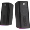 imageRedragon GS814 Stereo Desktop Speaker 20W Output 4 Real Units BT 5035mm AUX Enhanced Bass TouchControl Dynamic RGB Lighting