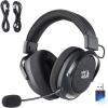 imageRedragon H858 3Mode Wireless Gaming Headset 71 Surround Sound 53 mm Drivers Memory Foam Ear Pads Detachable Noisecanceling Microphone OverEar Headphones Works for Mobile PCPS5NSGray