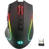 imageRedragon M612AK PRO RGB Gaming Mouse 8000 DPI WiredWireless Optical Mouse with 9 Programmable Buttons ampamp 7 Backlit Modes BT ampamp 24G Wireless Software Supports DIY Keybinds Rapid Fire ButtonBlack