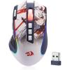 imageRedragon M612AK PRO RGB Gaming Mouse 8000 DPI WiredWireless Optical Mouse with 9 Programmable Buttons ampamp 7 Backlit Modes BT ampamp 24G Wireless Software Supports DIY Keybinds Rapid Fire ButtonAnime Version