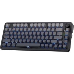 imageRedragon K673 MAX 75 Wireless Gasket RGB Gaming Keyboard 3Modes 81 Keys PBT Compact Mechanical Keyboard wHotSwap Socket Dedicated Knob Control ampamp 5Layer Noise Dampening Custom Linear SwitchConcrete Jungle
