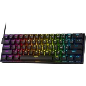 imageRedragon K683 Rapid Trigger HE Gaming Keyboard 60 61 Keys Wired Mechanical Keyboard wHyperFast Actuation Dedicated Hall Effect Magnetic Switch Actuation Point Adjustable 8K Hz Polling RateBlack HE Version
