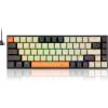 imageRedragon 60 Mechanical Gaming Keyboard 68 Keys Wired Office RGB Keyboard with Arrow Keys Programmable Macro Red Switches for Windows Mac PC Laptop BlackBeigeOrange68 key