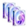 imageRedragon GCF012 Standard 120mm PC Case Fan DaisyChain Connection 5V 3Pin ARGB Lighting 4 Pin PWM Case Fan for RadiatorComputer Case Cooling 120x120x25mm 3 Pack BlackWhite
