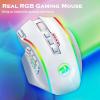 imageRedragon Gaming Mouse MMO Mouse Gaming UP 12400 DPI 19 Macro Programmable Buttons RGB Mouse with 12 Side Buttons 8  24g Weight Tuning for PC Laptop MOBA FPS M901K Blackwhite